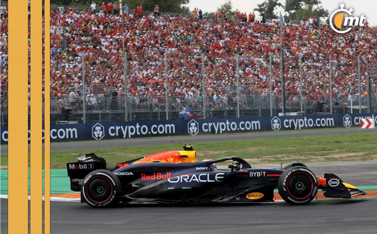 Checo Pérez terminó octavo en el GP de Italia; Leclerc se llevó la victoria