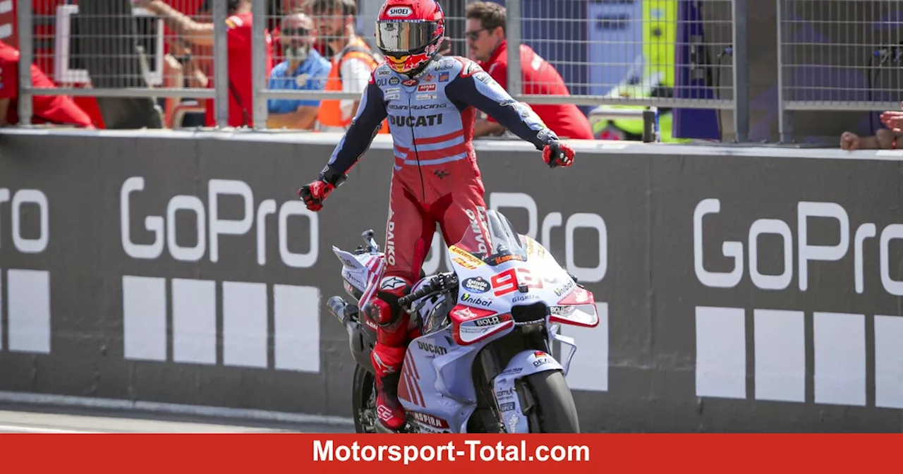 MotoGP Aragon: Marc Marquez jubelt, Alex Marquez räumt Bagnaia ab