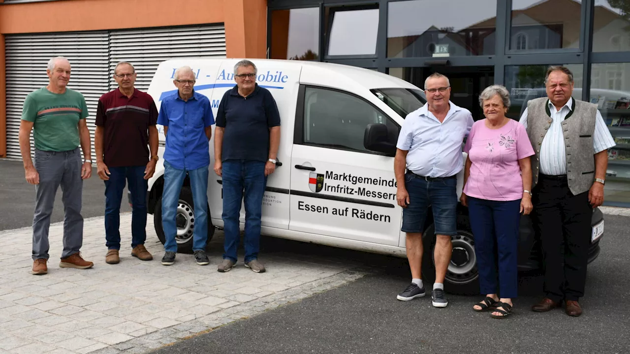 Neuer Caddy und neue Fahrer für Essen auf Rädern in Irnfritz