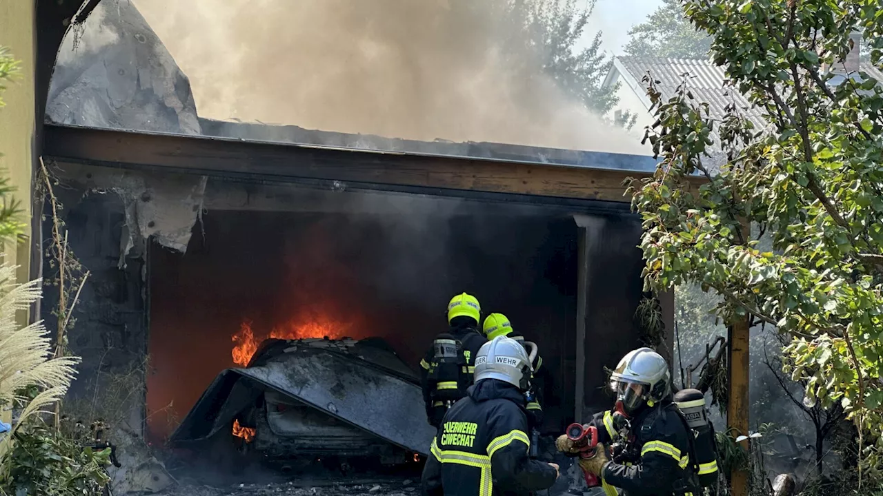 Schwarze Rauchsäule in Schwechat war kilometerweit zu sehen