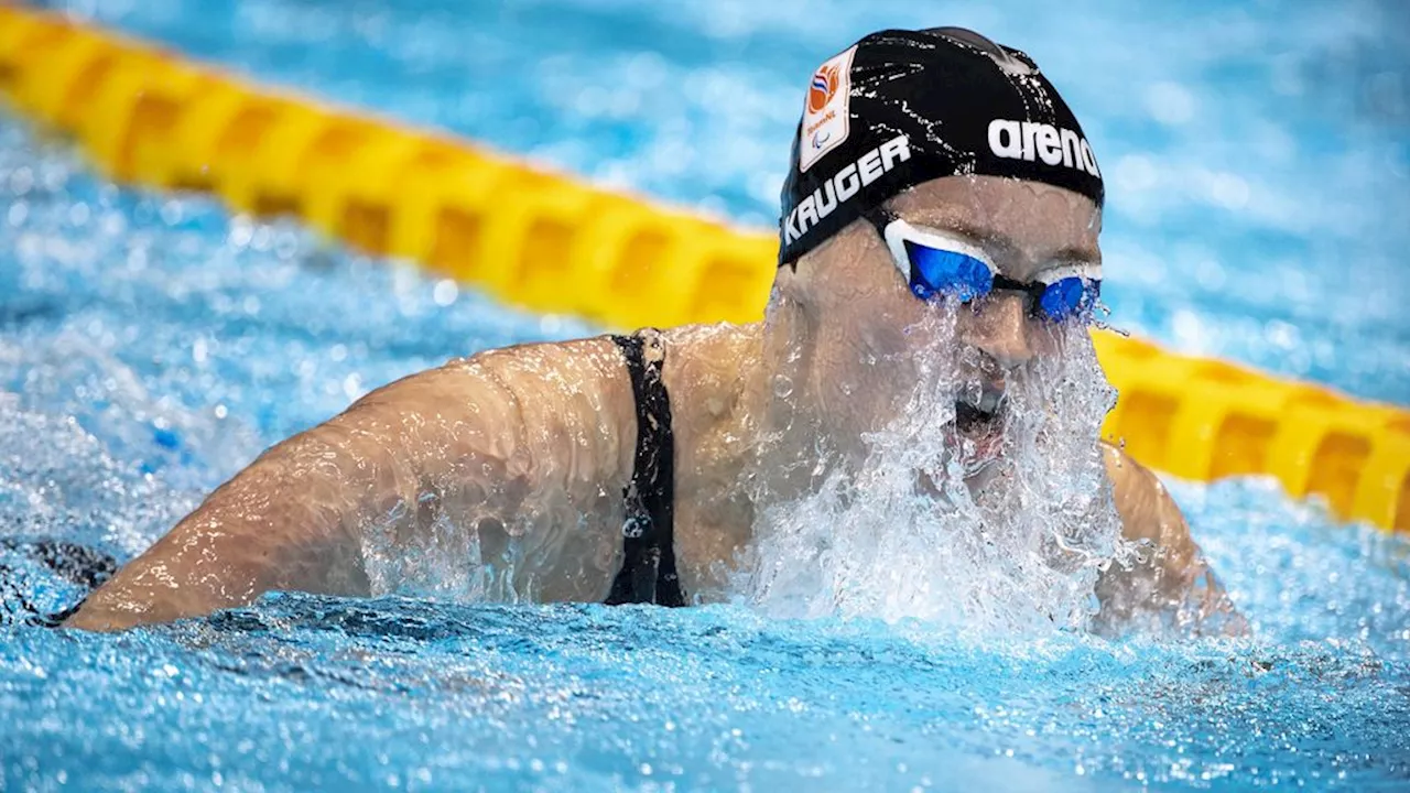 Geen paralympische medaille Kruger op 100 meter vrije slag, straks Dorsman