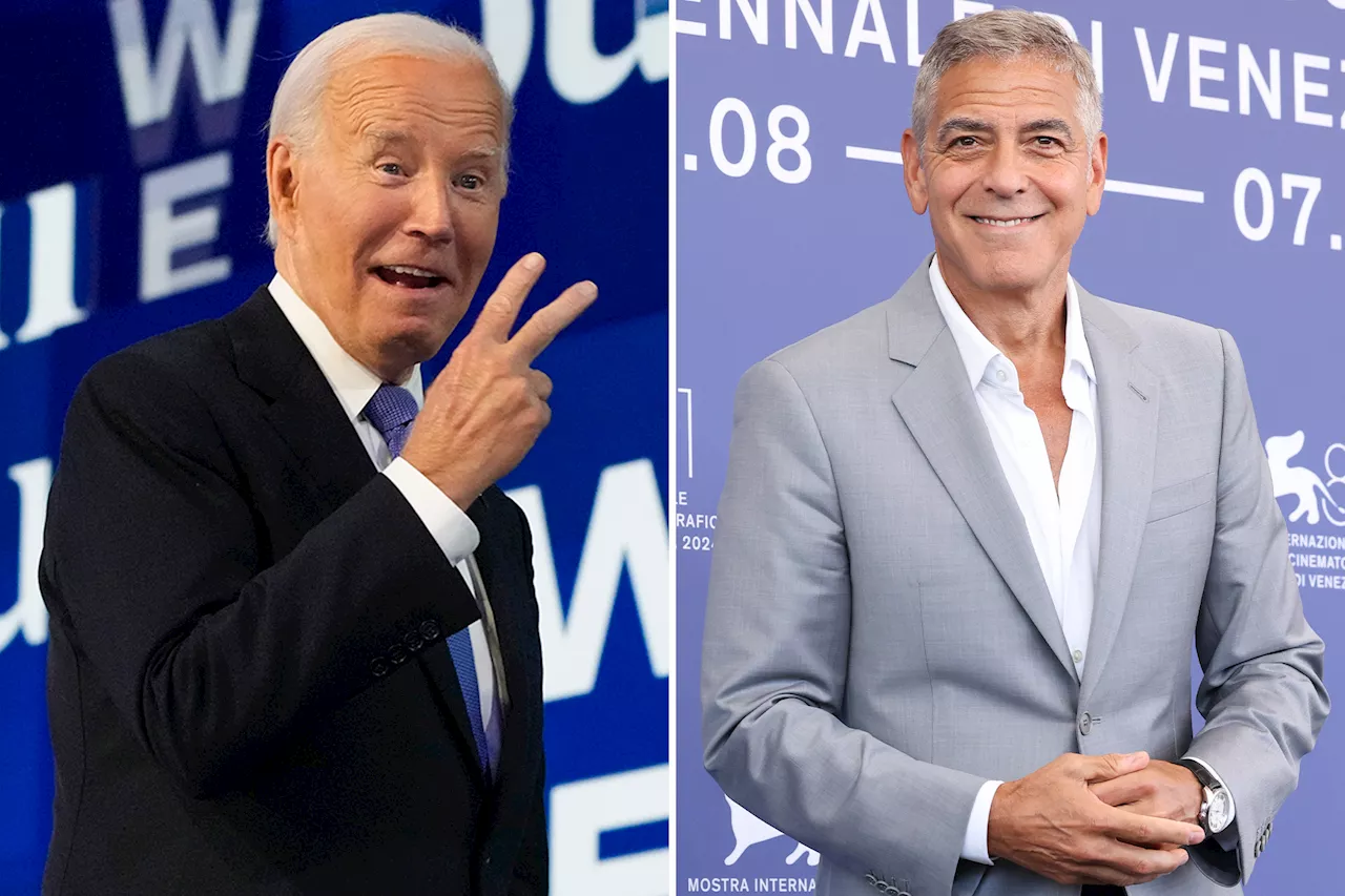 Clooney compares Biden to George Washington, dodges own role in forcing prez from race