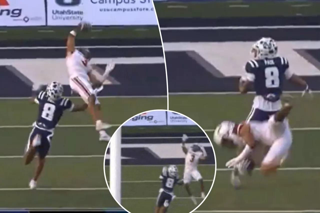 Robert Morris' Rob Carter Jr. makes insane one-handed interception: 'Are you kidding me?'