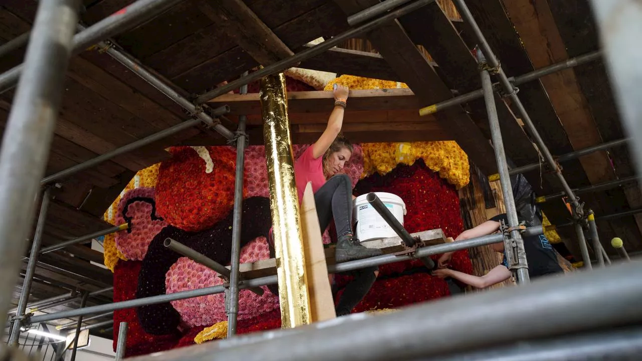 De laatste loodjes voor het Bloemencorso: zo ziet het eruit