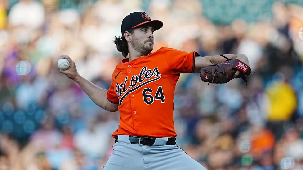 Baltimore Orioles Starting Pitcher Take Scary Line Drive off Arm