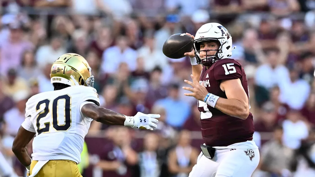 Texas A&M Offense Sputters as Aggies Fall Short vs. Notre Dame