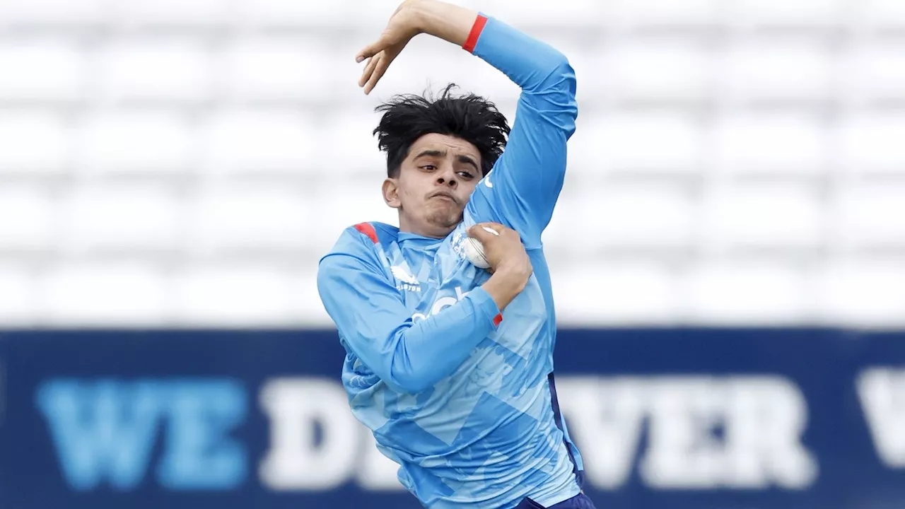 Farhan Ahmed, 16, becomes youngest player to take 10 County Championship wickets in a match