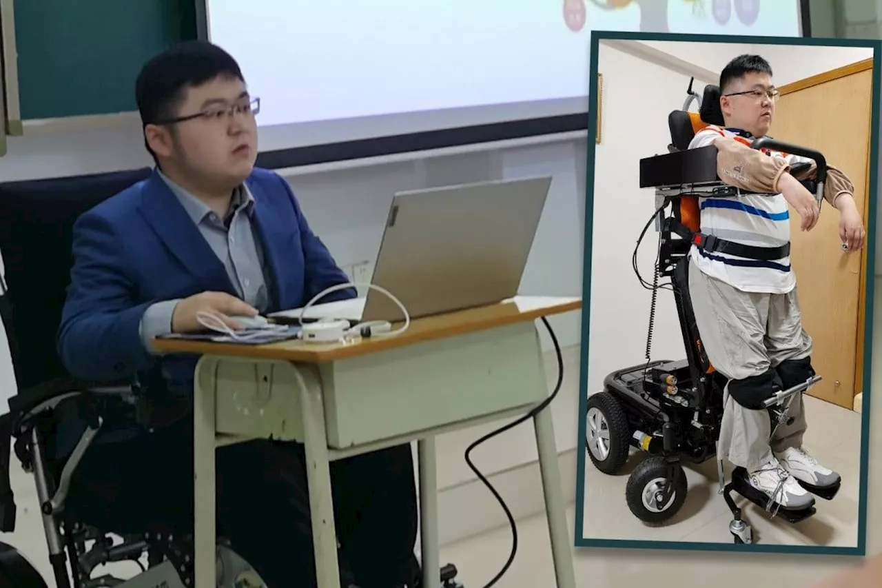 Rare disease China ‘doctor in a wheelchair’ from top university, inspires students