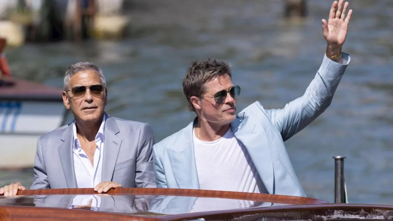 Brad Pitt und George Clooney: Schauspielstars machen Venedig unsicher