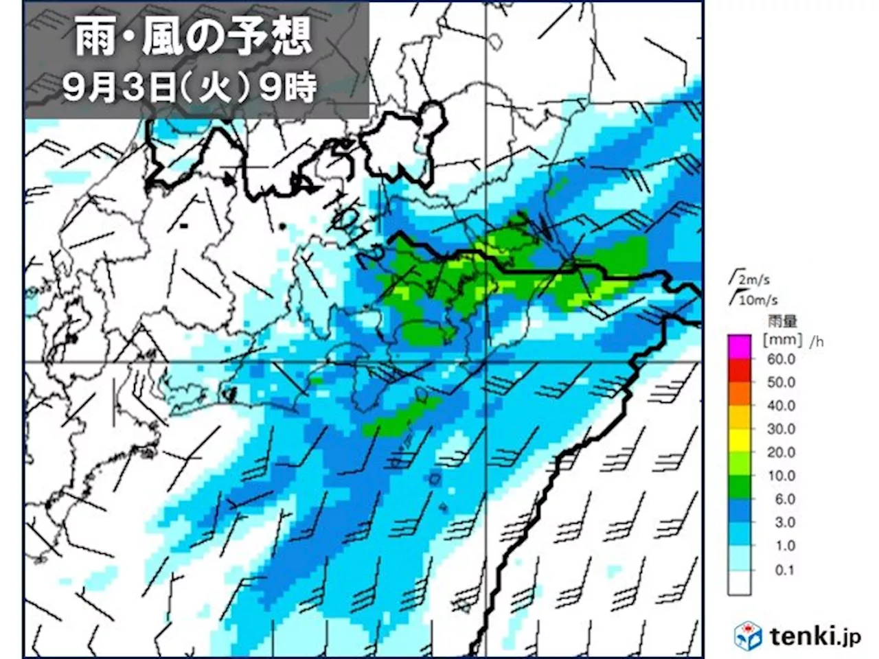 関東甲信 明日3日にかけて雷雨や激しい雨 少ない雨量でも土砂災害の危険度高まる(気象予報士 青山 亜紀子 2024年09月02日)