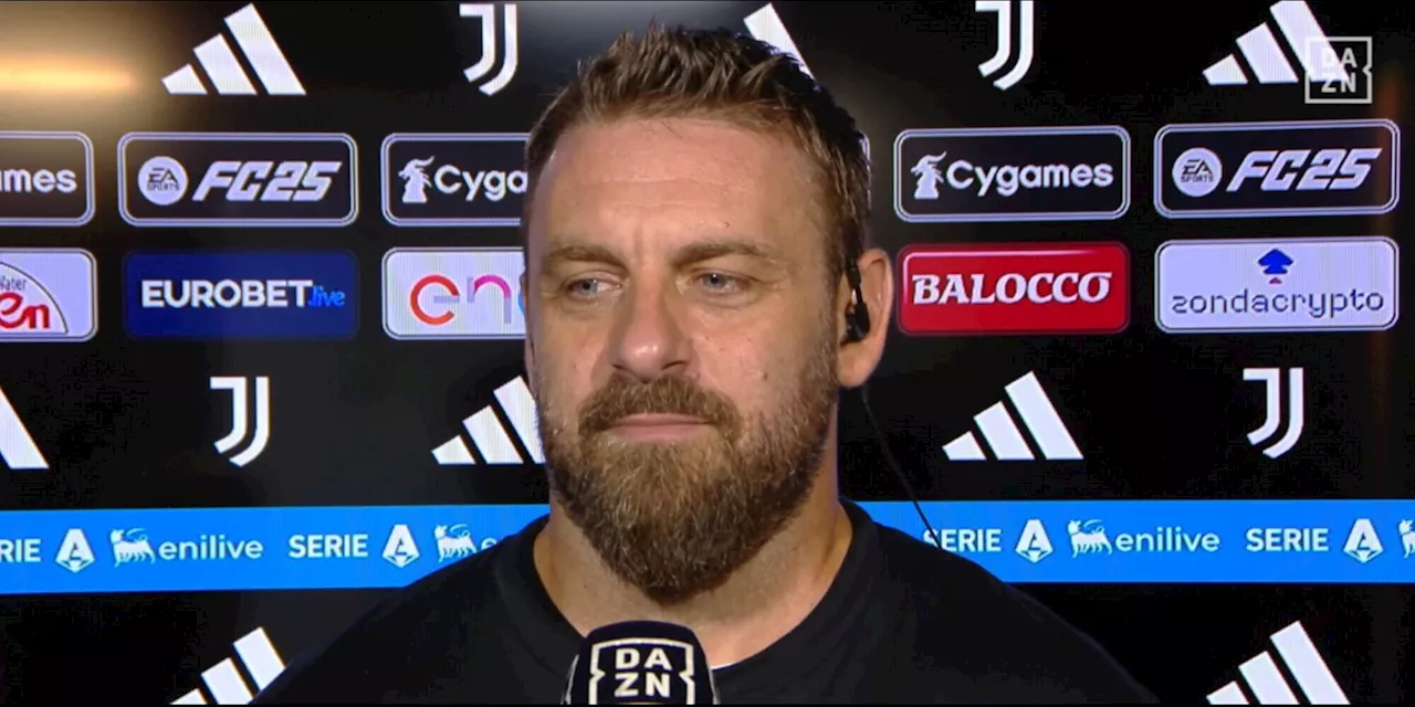 'Juve forte, ho visto entrare giocatori incredibili': l'elogio di De Rossi