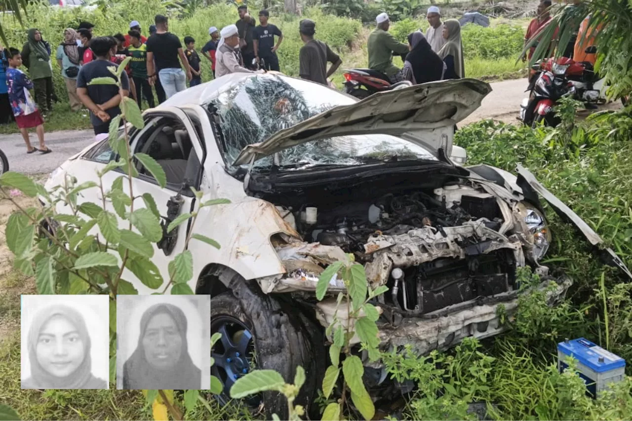 Dua beranak maut kereta terbabas elak kera