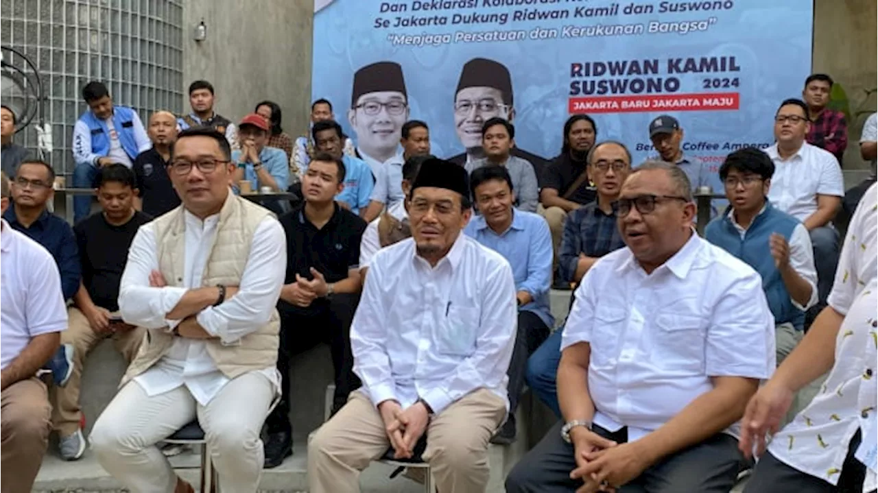 Relawan Pemenangan Prabowo-Gibran Deklarasi Dukung Pasangan Ridwan Kamil-Suswono