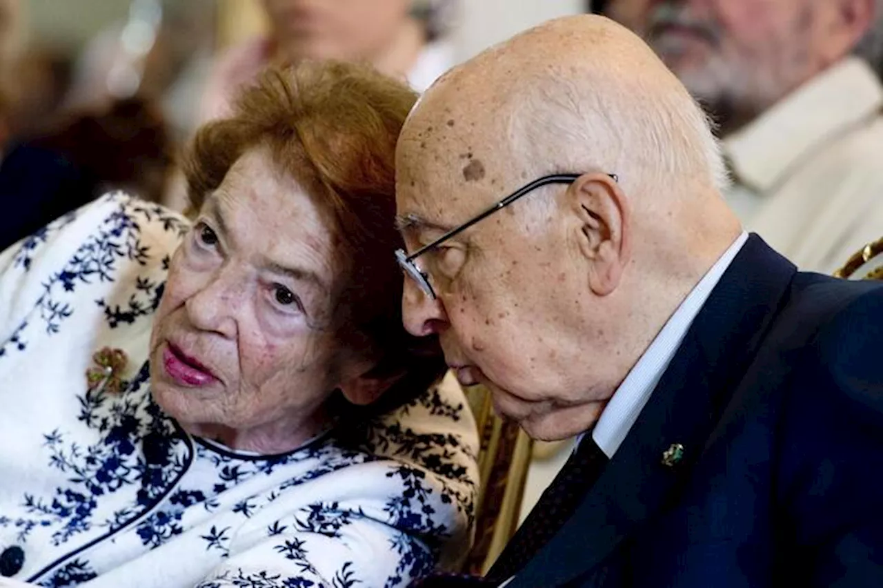 E' morta Clio Napolitano, moglie dell'ex presidente della Repubblica,