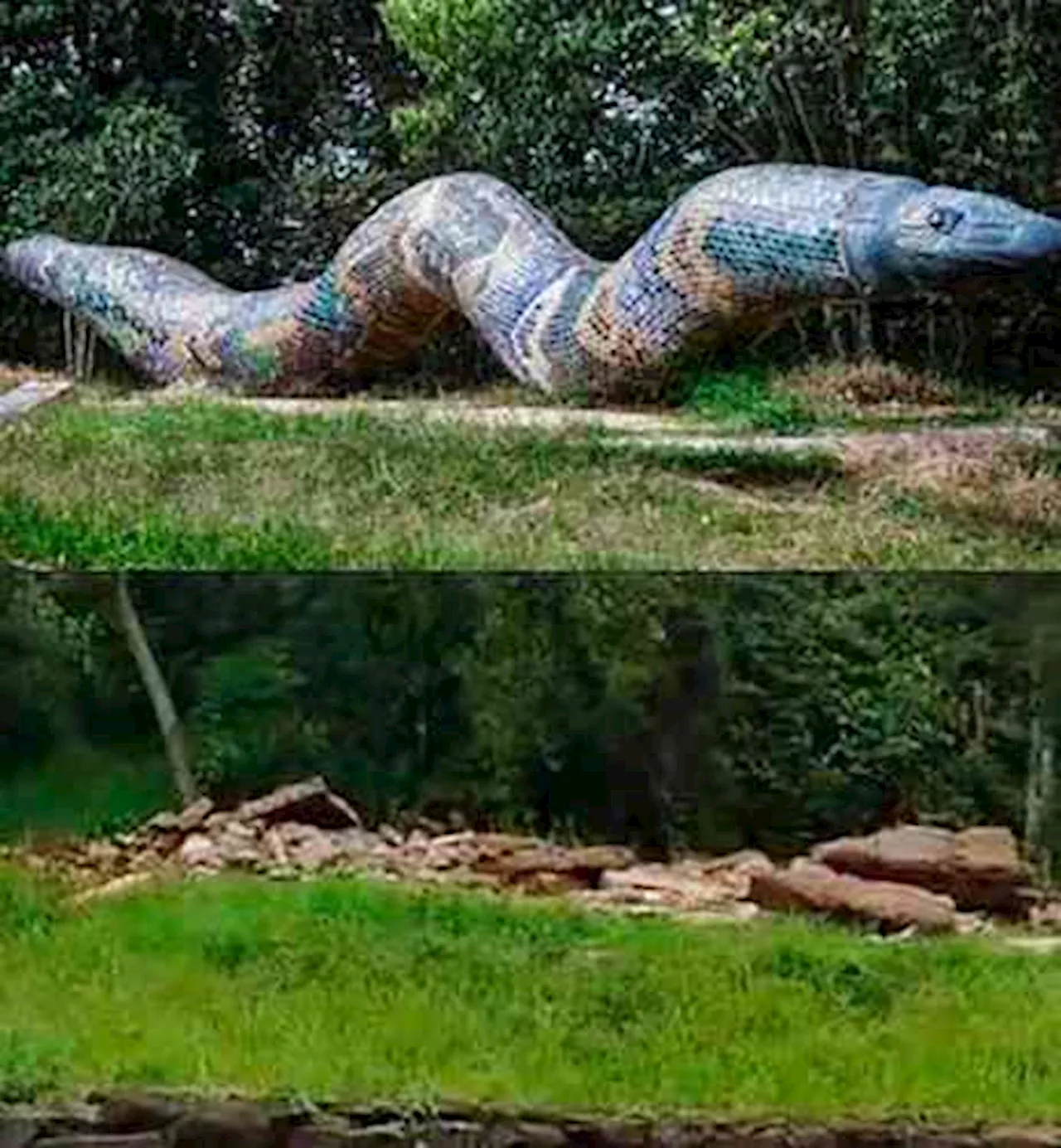 Por “accidente”, destruyeron escultura de Serpiente Emplumada en Parque Natura