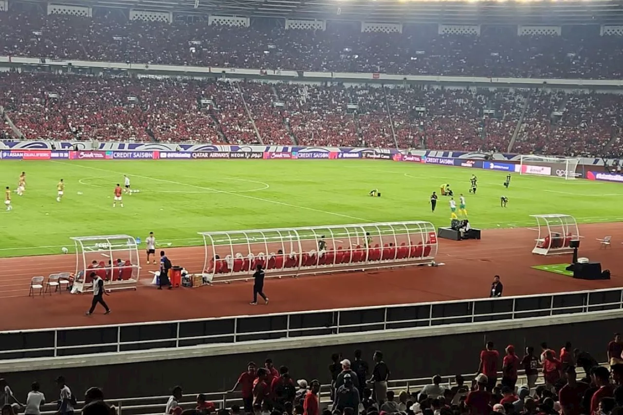 Indonesia vs Australia bermain tanpa gol di babak pertama