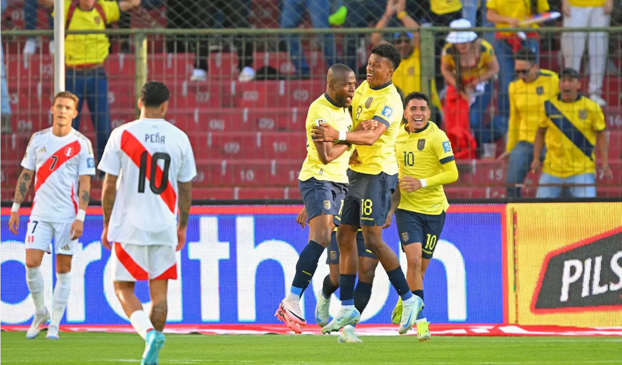 Ecuador terminó de hundir a Perú en las Eliminatorias