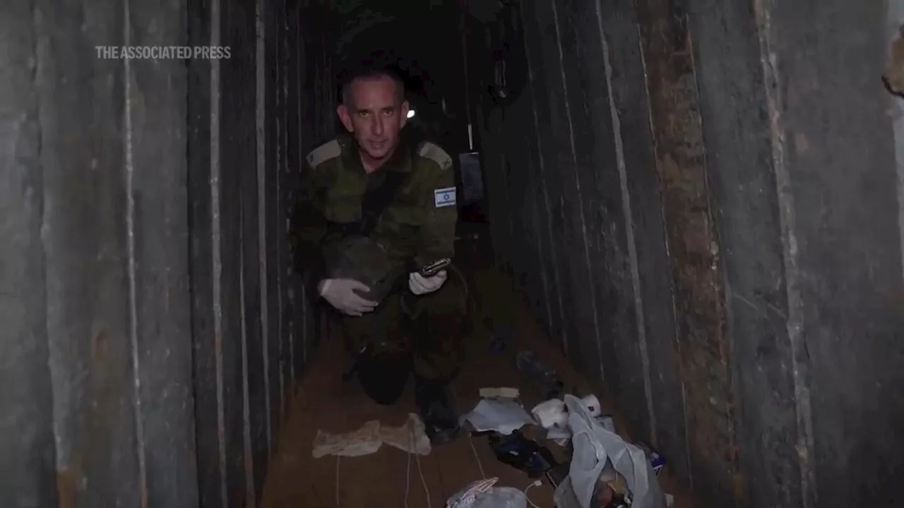 Israel releases video of Gaza tunnel where it says bodies of six hostages were found