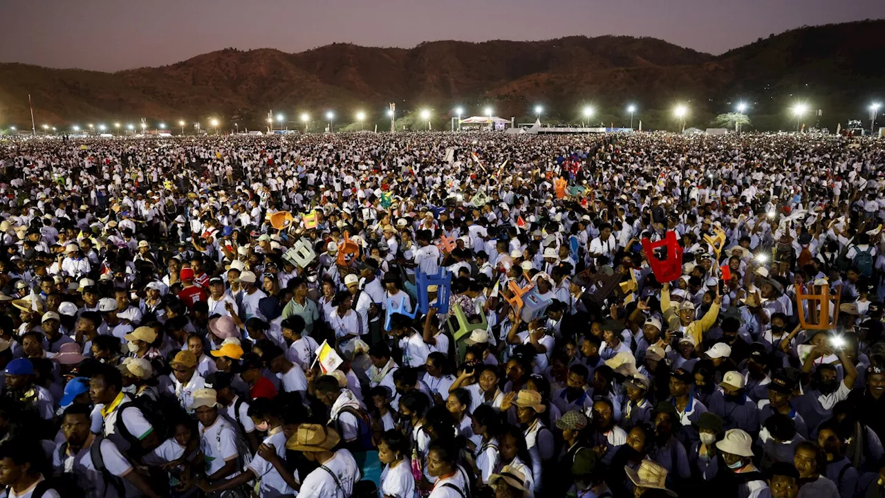 Nearly half East Timor's population saw Pope Francis' Mass. Here are some other popular papal Masses