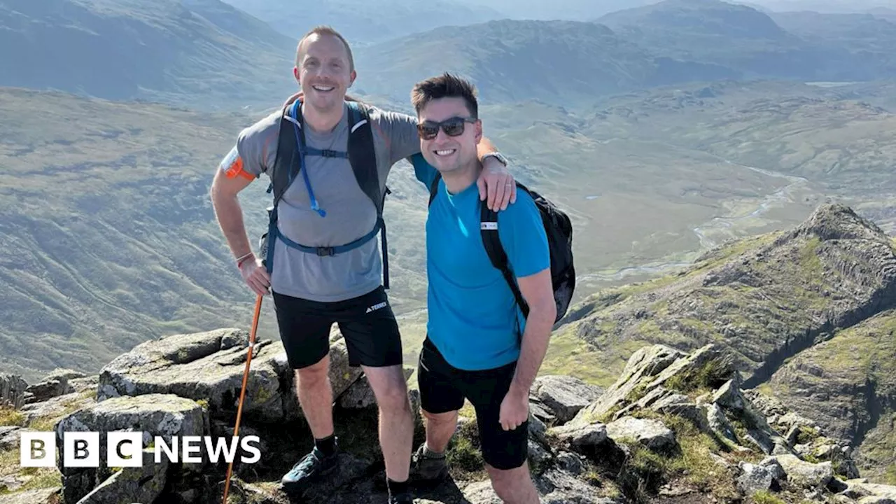 Blind lawyer climbs 24 mountains in 24 hours with boss