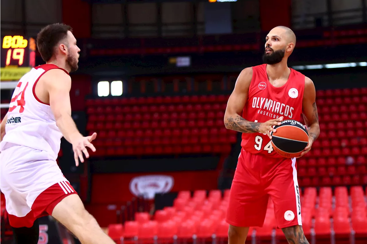 Evan Fournier a disputé son premier match amical avec l’Olympiakos