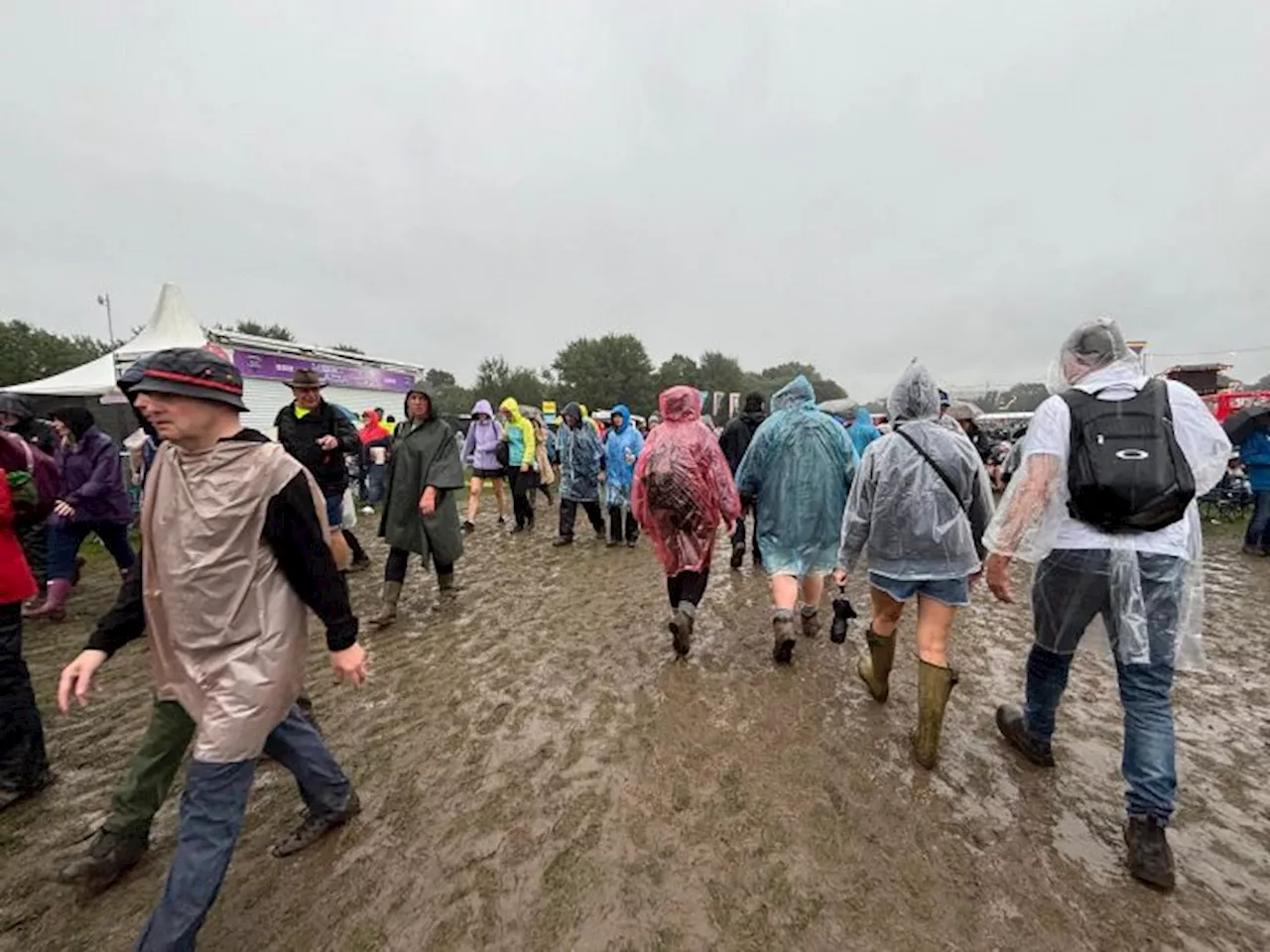 BBC Radio 2 In The Park clean up operation begins on Moor Park mud bath