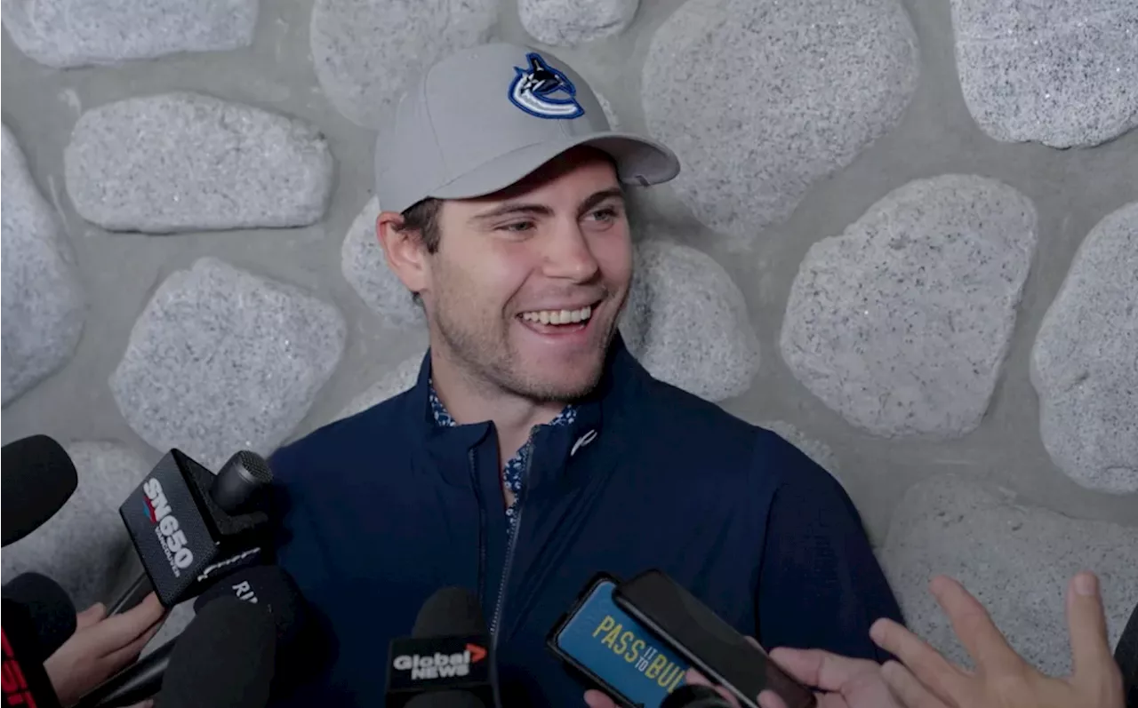 Jake DeBrusk is aiming for ‘straight A’s’ in first Canucks season