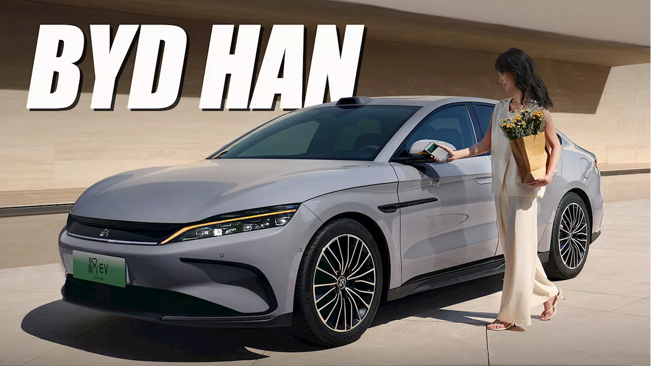 Upgraded 2025 BYD Han Debuts In China, PHEV And EV Now Look The Same