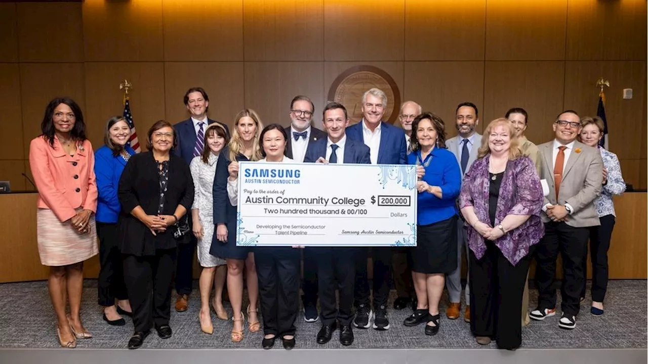 Samsung Austin Semiconductor donates $200K to expand ACC's semiconductor training program