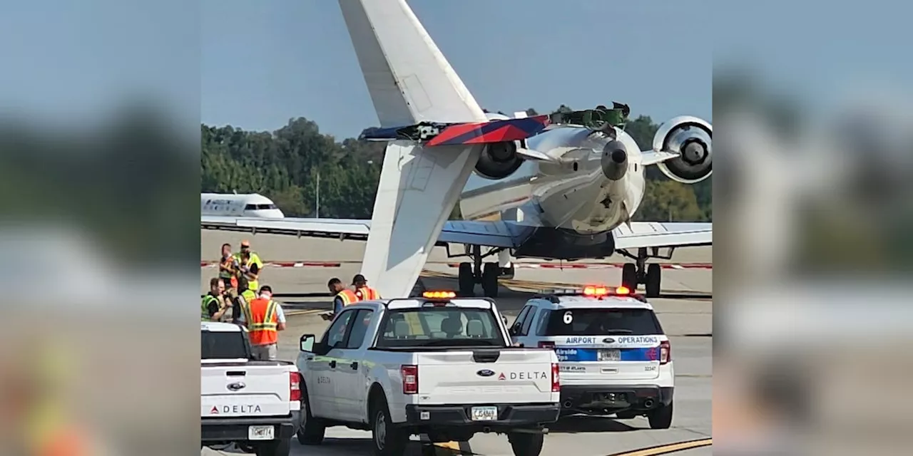 2 planes collide on taxiway at Atlanta airport, FAA says