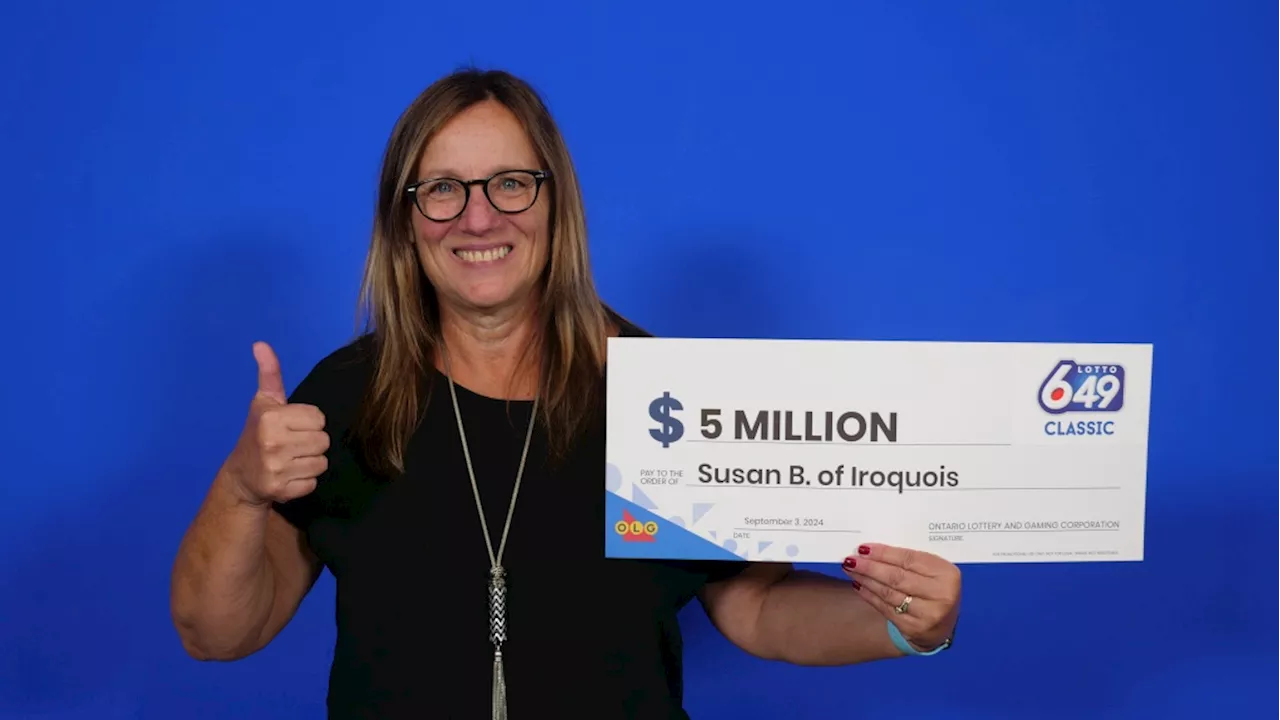 Eastern Ontario woman wins $5M Lotto 6/49 prize