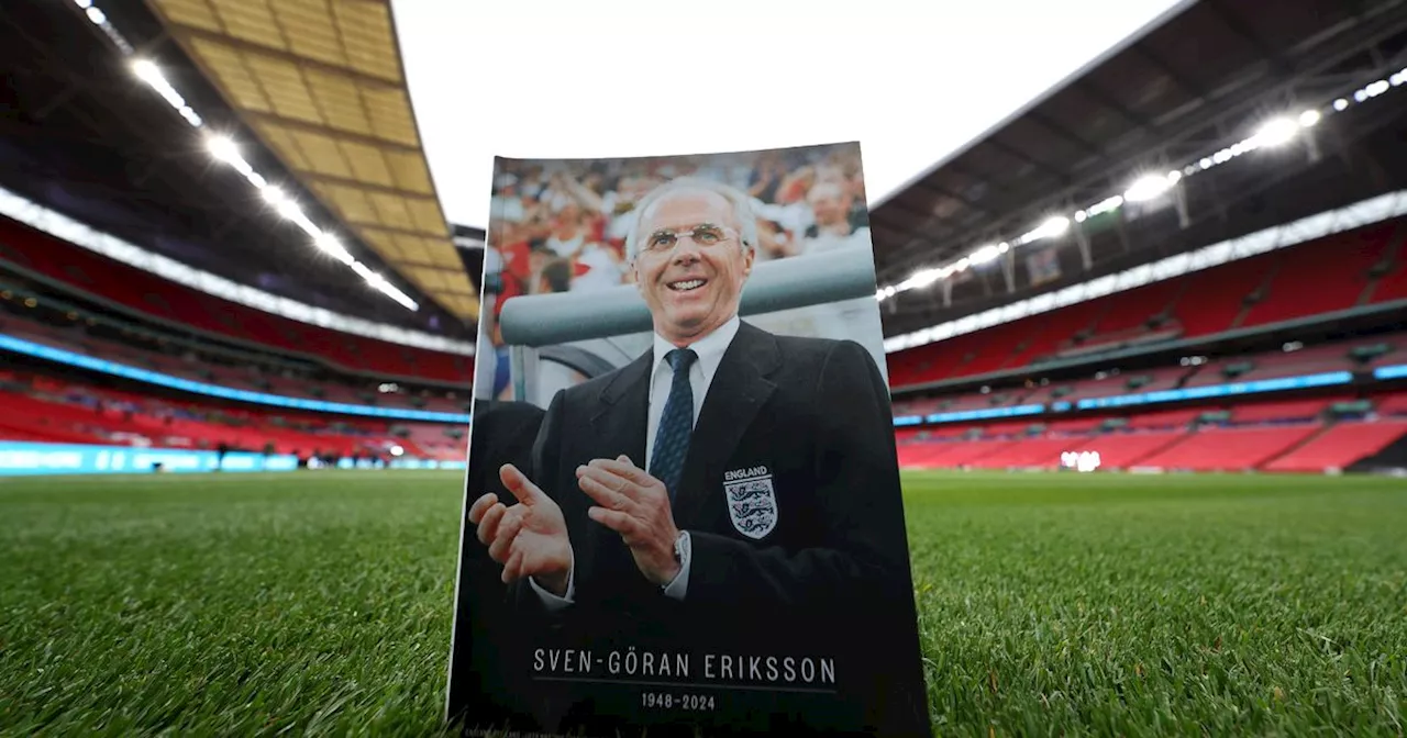 Sven-Goran Eriksson's cause of death as Wembley pay emotional tribute to former England manager