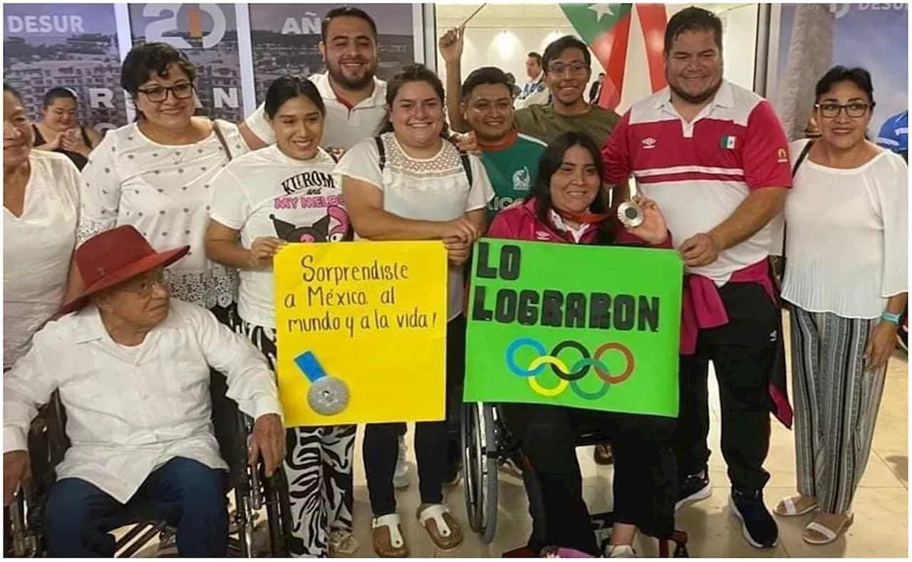 Gilda Cota regresa a Yucatán tras ganar plata en los Juegos Paralímpicos de París 2024