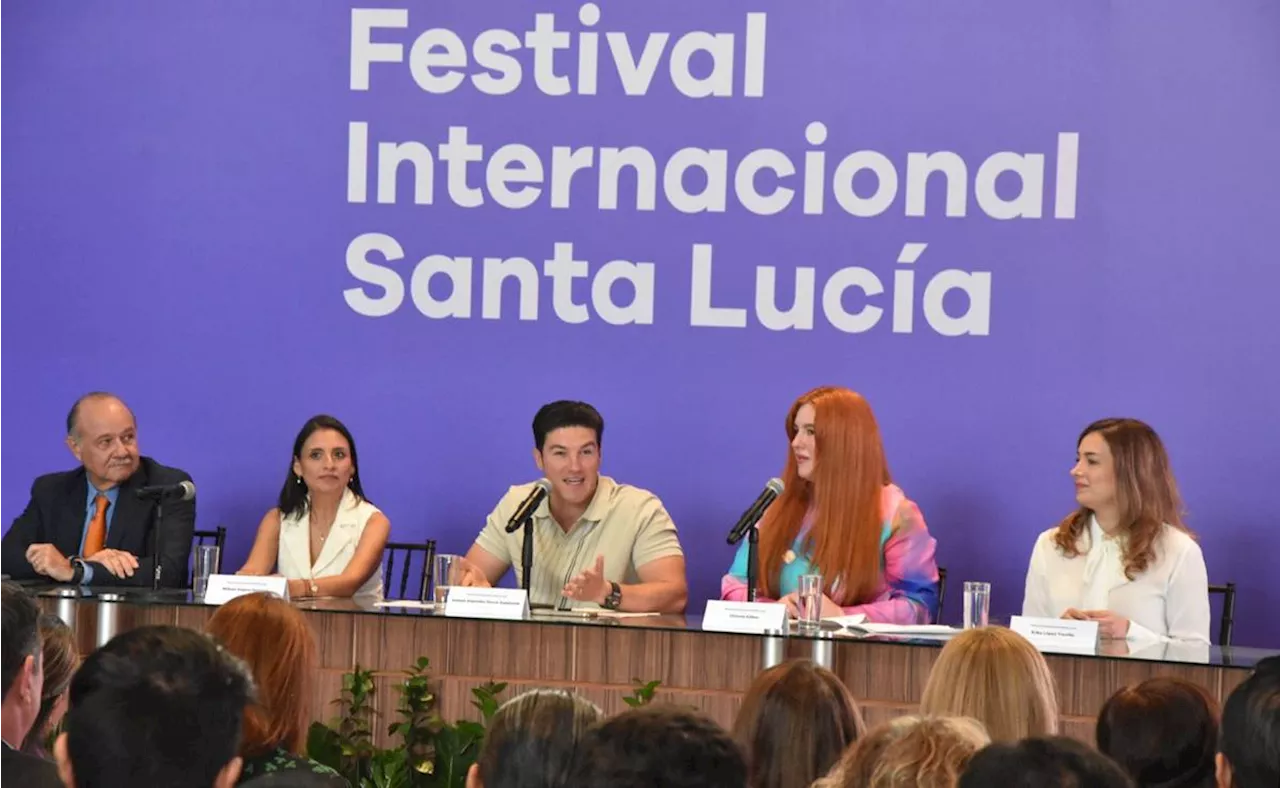 Samuel García presenta agenda cultural del Festival Internacional Santa Lucía 2024