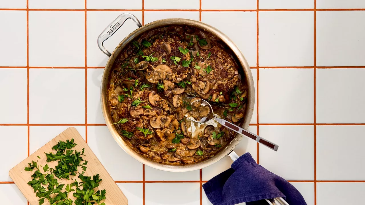 Mushroom and Shallot Salisbury Steak