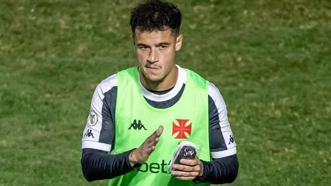 Coutinho desfalca Vasco contra Athletico-PR na Copa do Brasil; clube atualiza situação