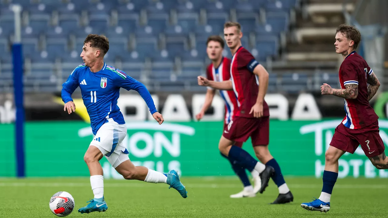 Qualificazioni Europei Under 21: l'Italia batte la Norvegia 3-0, tripletta di Baldanzi