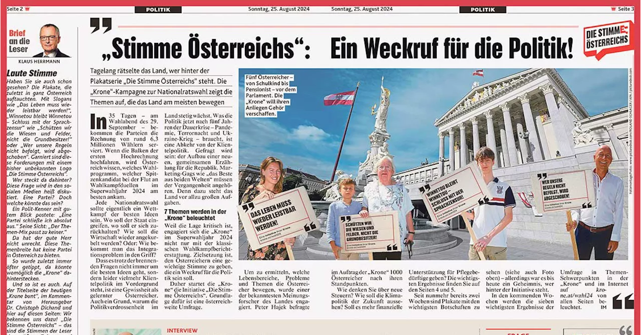 Die „Krone“ und ihre Kampagnen: Die „Stimme Österreichs“ ist heiser geworden