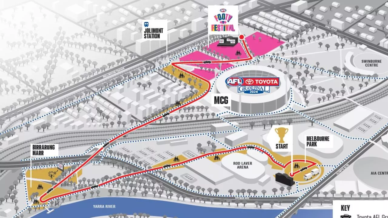 AFL makes more changes to Grand Final parade as new ‘fan-friendly’ route revealed