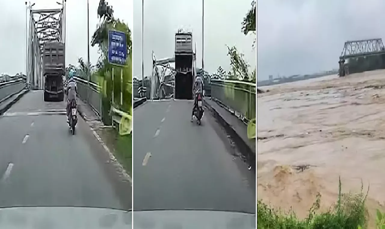 Bahagi ng tulay sa Vietnam, bumagsak; truck at iba pang sasakyan, nahulog sa malalim na ilog