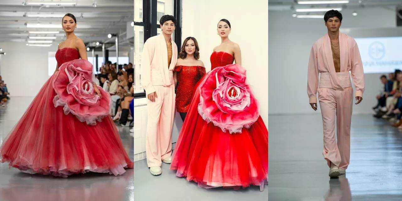 Fil-Ams R’Bonney Gabriel, Cole Micek walk for Chynna Mamawal’s NYFW debut