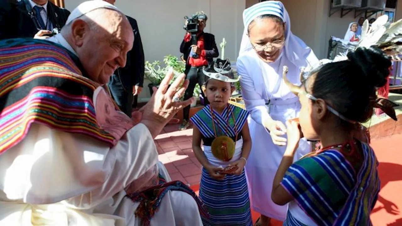 Pope to Timorese children: Thank you for teaching us to care and be cared for