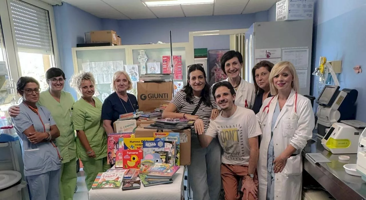 Orvieto: donati 1700 libri per i piccoli pazienti di Pediatria