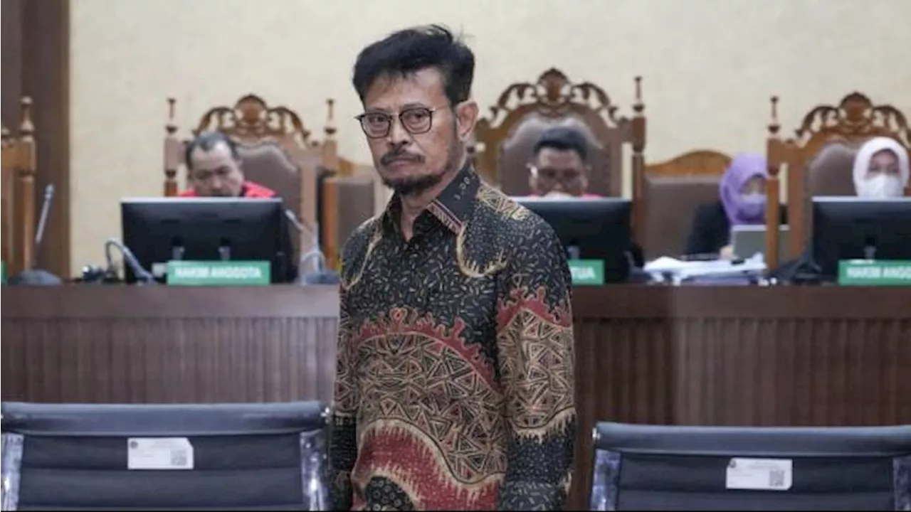 Pengadilan Tinggi DKI Perberat Vonis SYL Jadi 12 Tahun Penjara