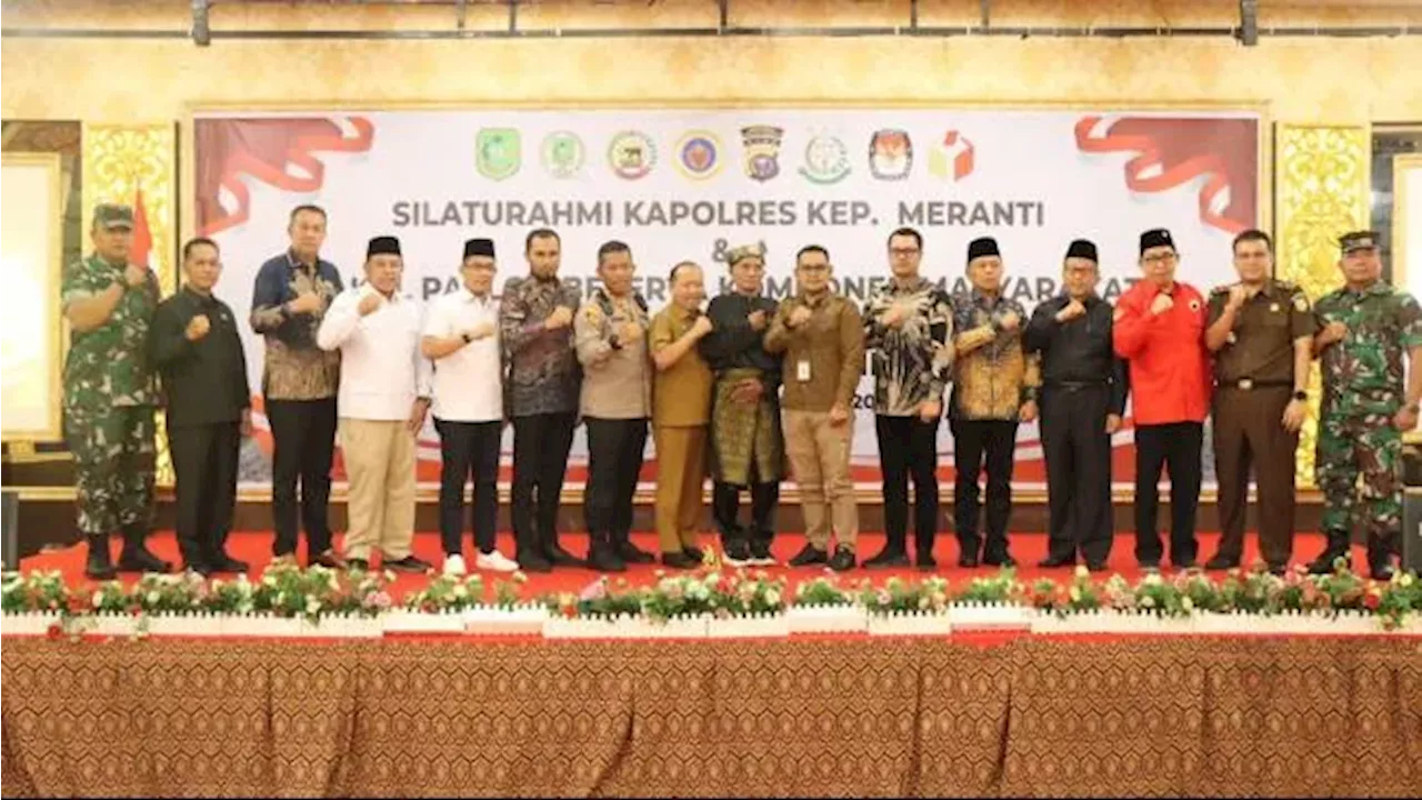 Silaturahmi 4 Paslon, Ini Pesan Kapolres Kep Meranti Ciptakan Suasana Pilkada Yang Kondusif