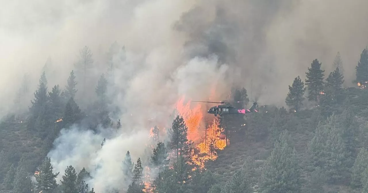 Davis Fire south of Reno still raging as Red Flag Warning goes into effect