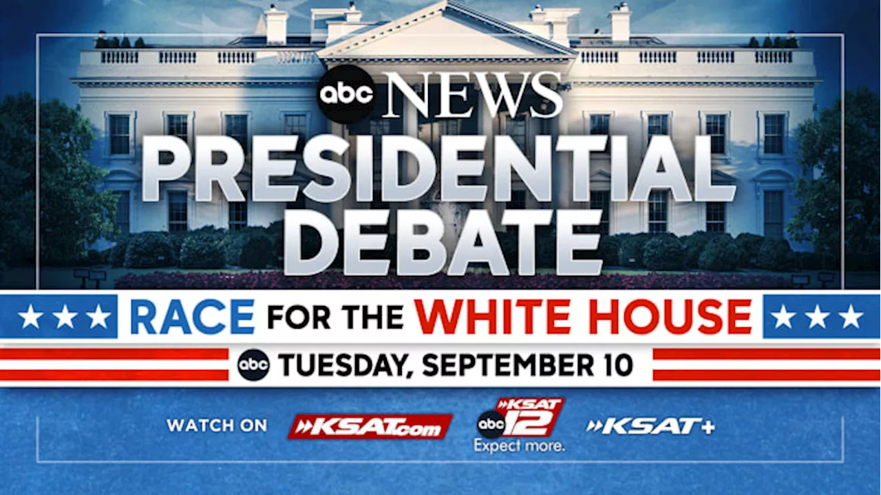 Watch the presidential debate between Kamala Harris and Donald Trump on KSAT Tuesday night