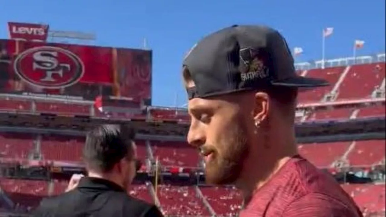 Ricky Pearsall seen at Levi's Stadium ahead of 49ers game