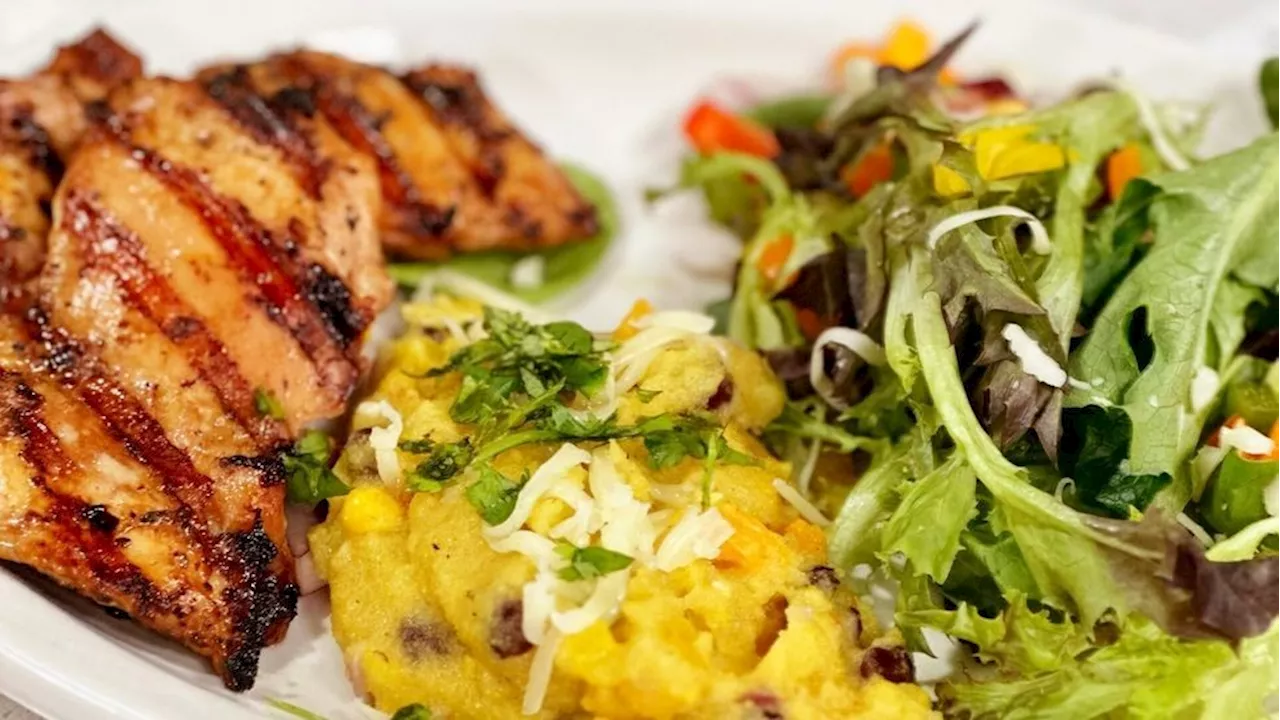 Cooking with Chef Bryan - Cheesy Polenta with Black Beans and Vegetables