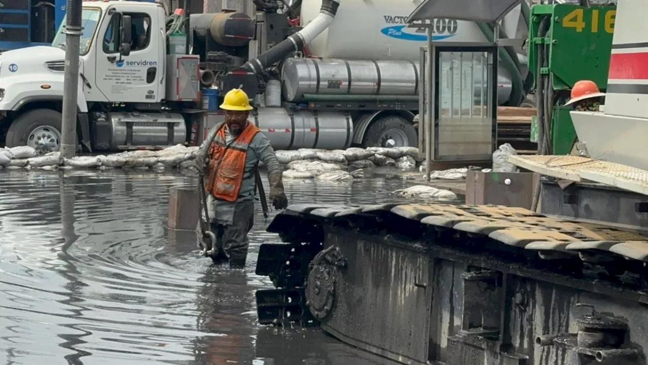 Avanza construcción de colectores para evitar nuevas inundaciones en Chalco